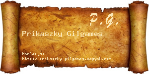 Prikaszky Gilgames névjegykártya